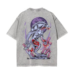 Zombie Beast Graphic Washed Tee-INNBLAC Fashion Apparel