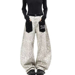 Vintage Leopard Print Balloon Leg Jeans