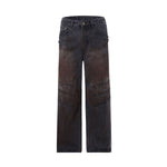 Heavyweight Wasteland Wrinkles Jeans-INNBLAC Fashion Apparel