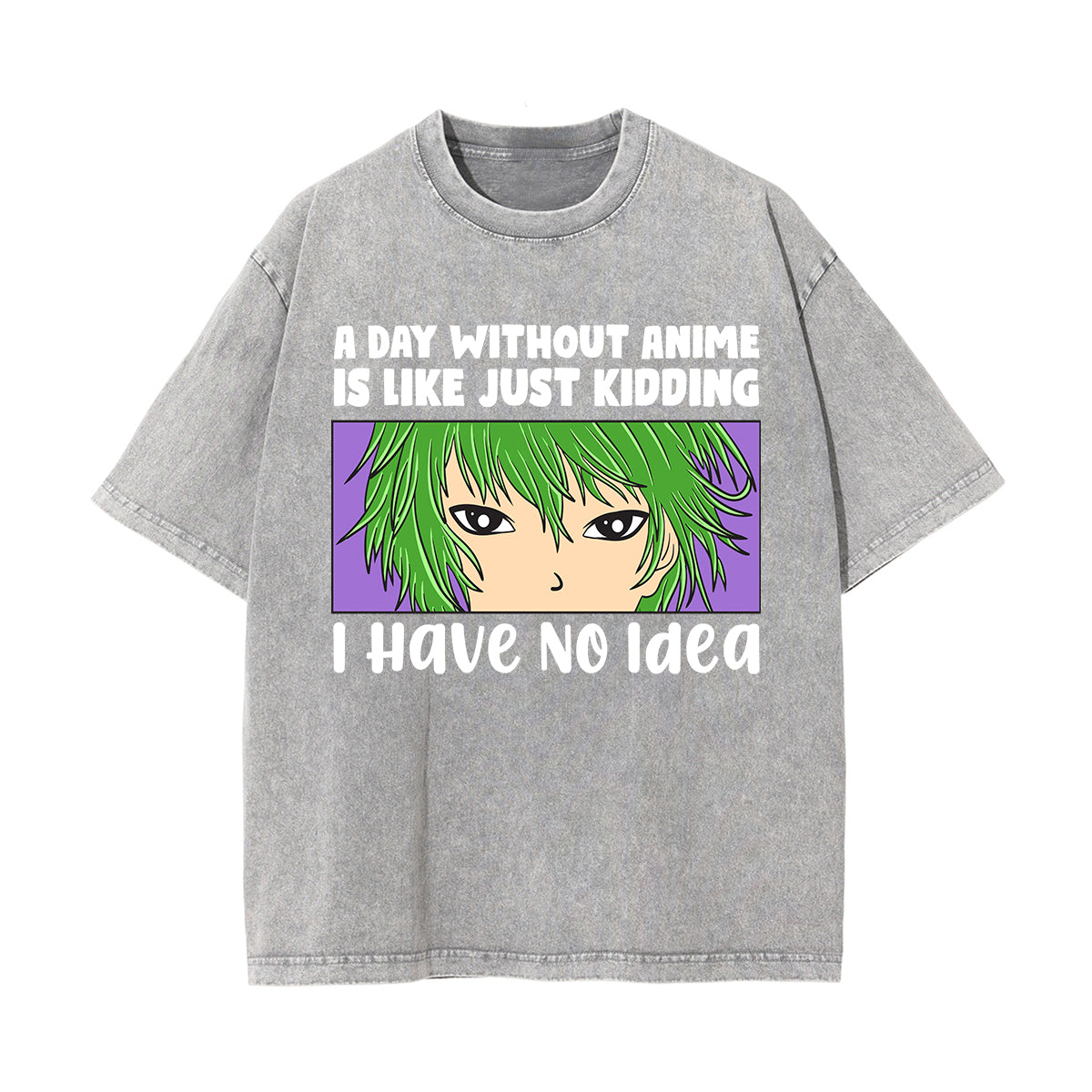 I Have No ldea Graphic Washed Tee-INNBLAC Fashion Apparel