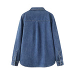 Lapel Long-sleeved Single-breasted Loose Casual Shirt