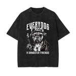 Boss Dog Stone Wash Graphic Tee-INNBLAC Fashion Apparel