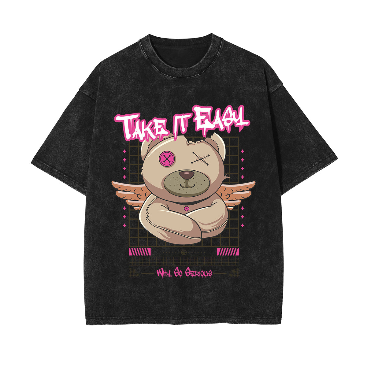 Take It Easy Streetwear Graphic Tee-INNBLAC Fashion Apparel