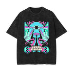 Total Weirdo Stone Wash Graphic Tee-INNBLAC Fashion Apparel