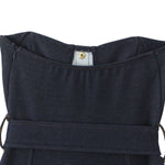 Women's Strapless Belted Denim Midi Dress