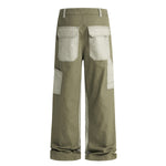 Cargo Contrast Pocket Loose Fit Pants