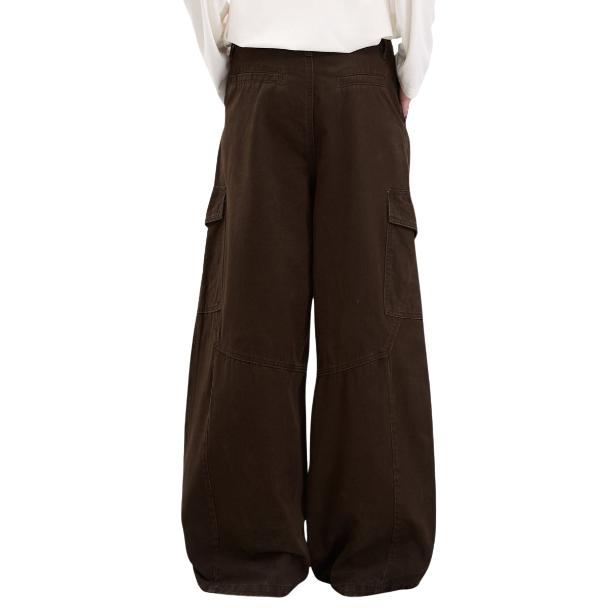 Vintage Baggy Paneled Straight-Leg Cargo Pants