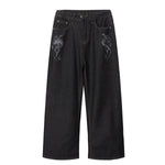 Vintage Black Straight Leg Jeans