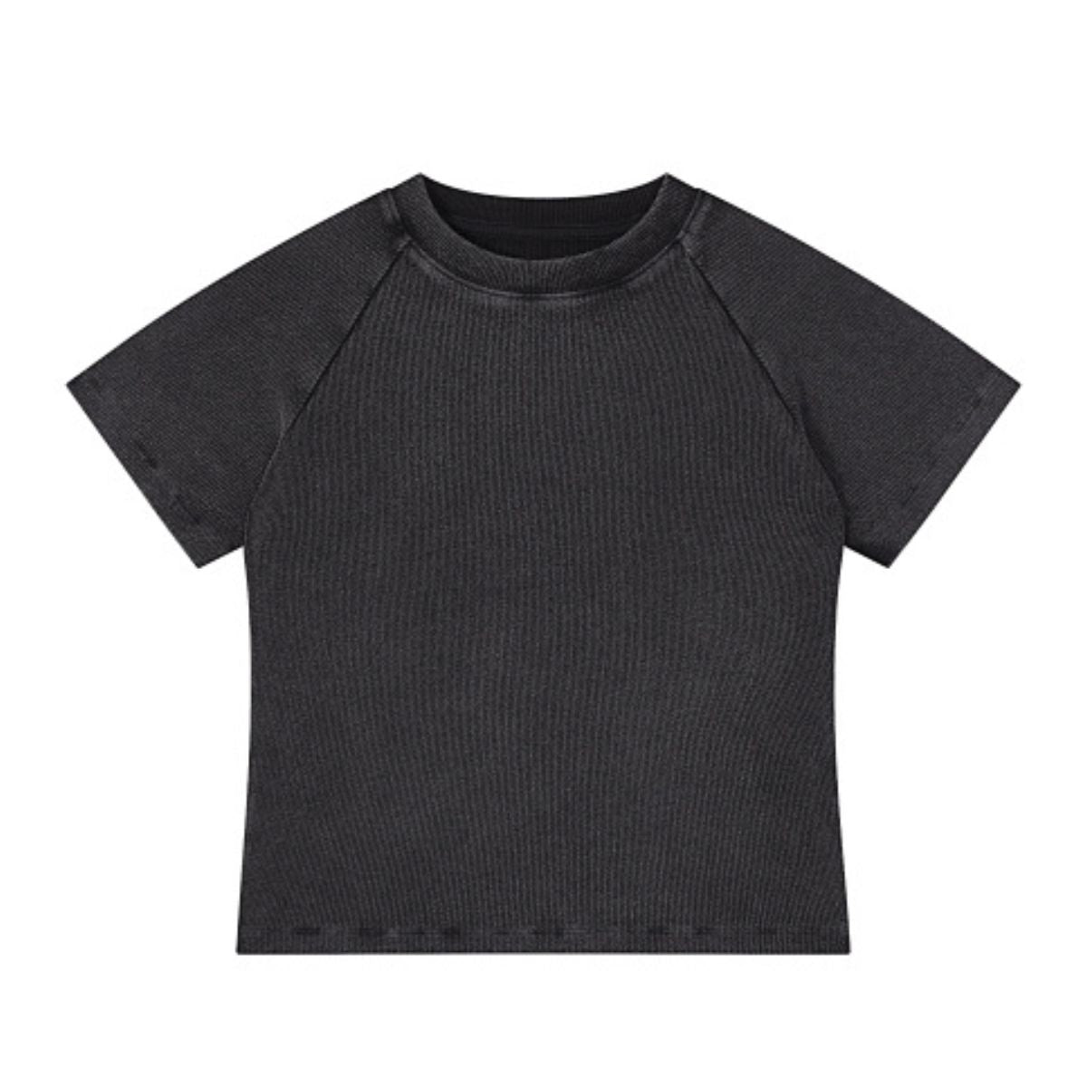 260G Snow Wash Oversized Raglan Sleeve T-Shirt