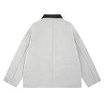 Vintage Barn Style Unisex Solid Color Denim Jacket
