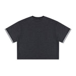 Oversized Cotton Crew Neck Tee 250G
