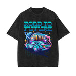 Road To Future Washed Graphic Tee-INNBLAC Fashion Apparel