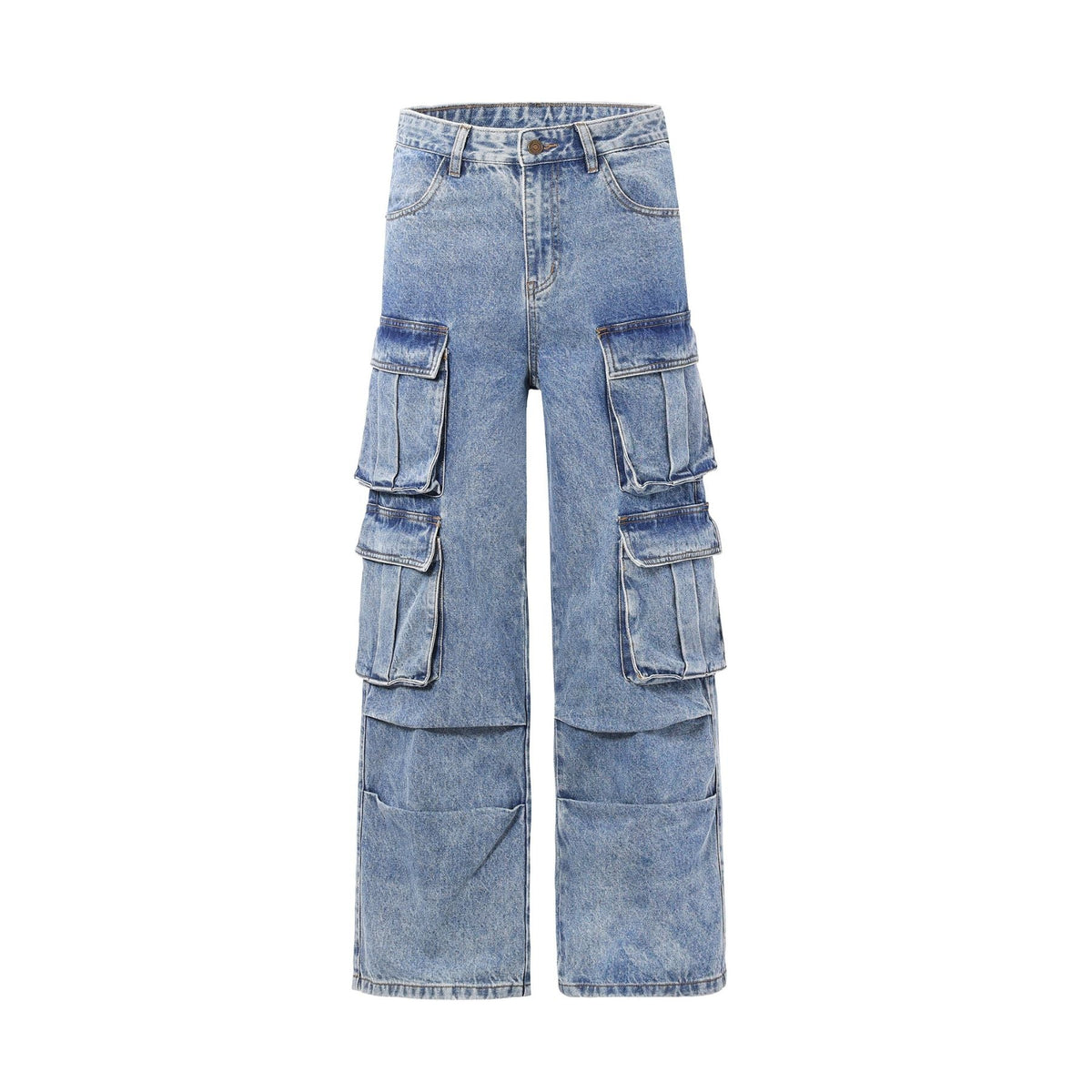 Baggy Denim Cargo Pants-INNBLAC Fashion Apparel