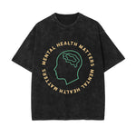 Mental Health Matters Washed Tee-INNBLAC Fashion Apparel