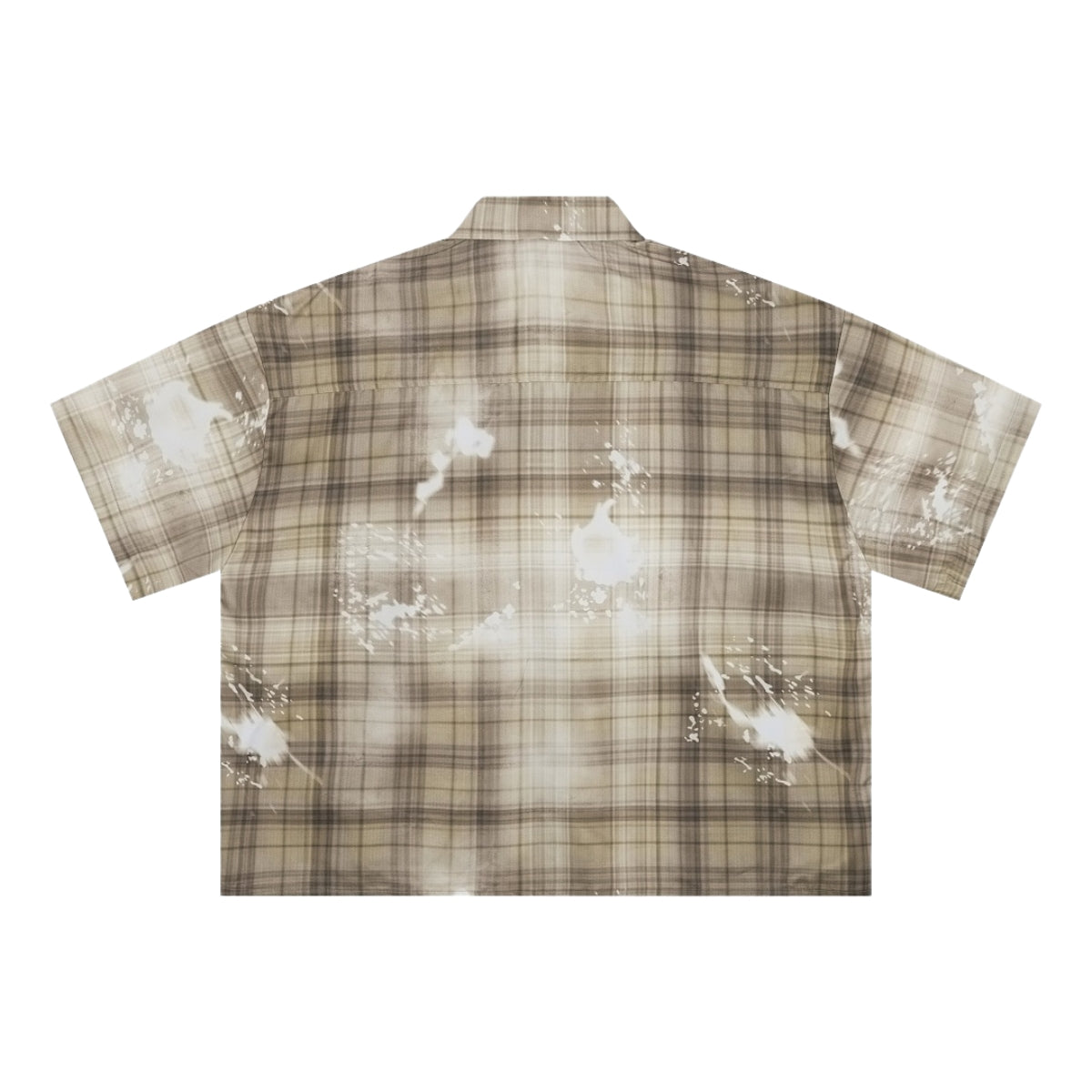 Heavyweight Distressed Plaid Box Polo Shirt 7.0oz