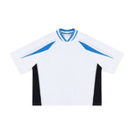 Colorblock V Neck Cotton Tee 250G