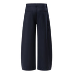 Solid Color Wide Leg Casual Pants