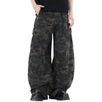 Baggy Camouflage Cargo Denim Pants