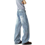 Light Wash Relaxed Bootcut Denim Jeans