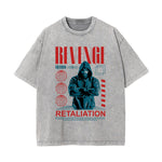 Revenge Streetwear Stone Wash Graphic Tee-INNBLAC Fashion Apparel