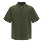 Zippered Polo Soft Cotton Everyday Casual Stylish Tee