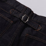 Classic Dark Wash Wide-Leg Denim Jeans