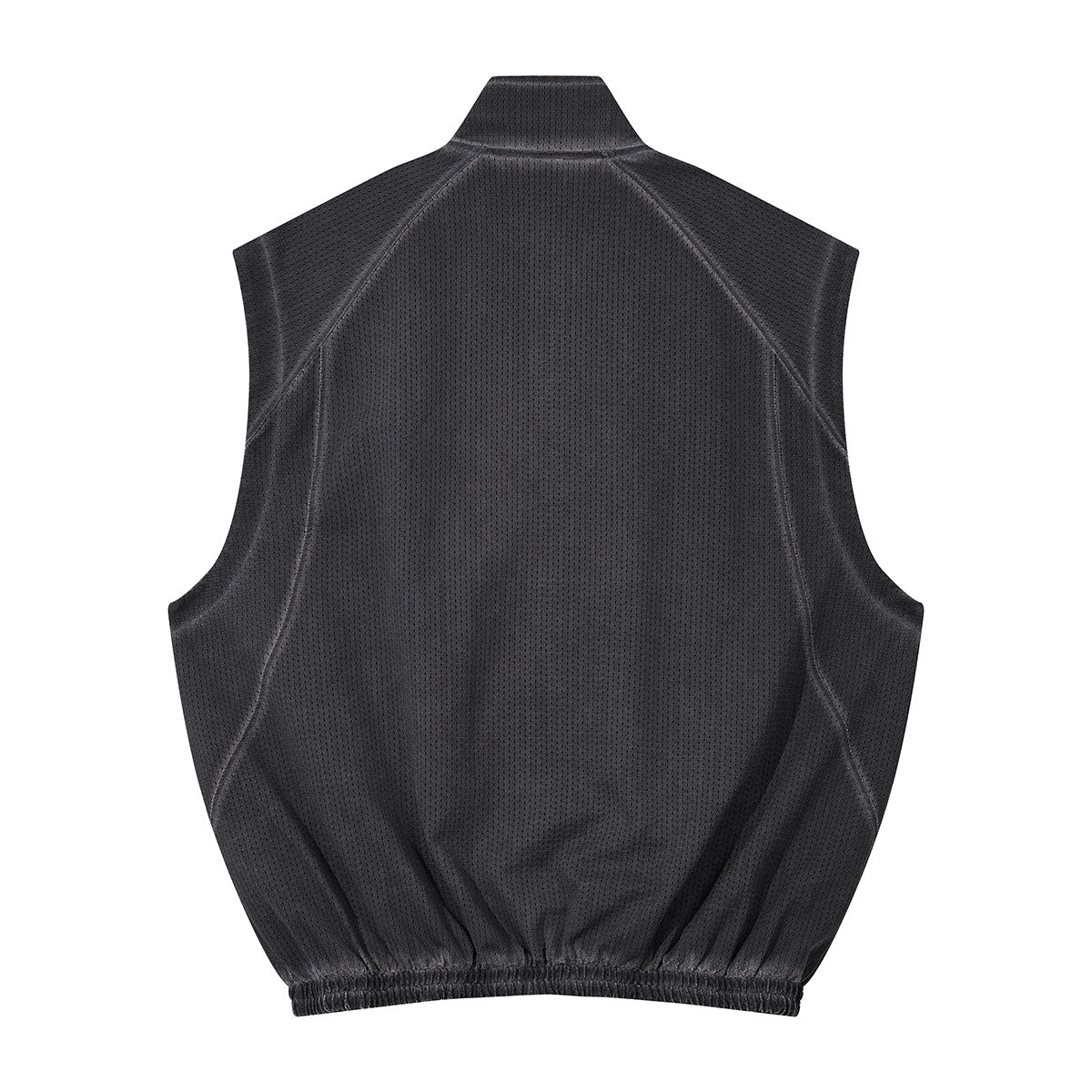 Lightweight Mesh Stand Collar Zip Vest