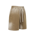 Splatter Dye Washed Distressed Air Mamba Shorts