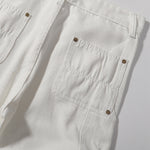 Zipper Hem Slight Flared Leg Cargo Pants