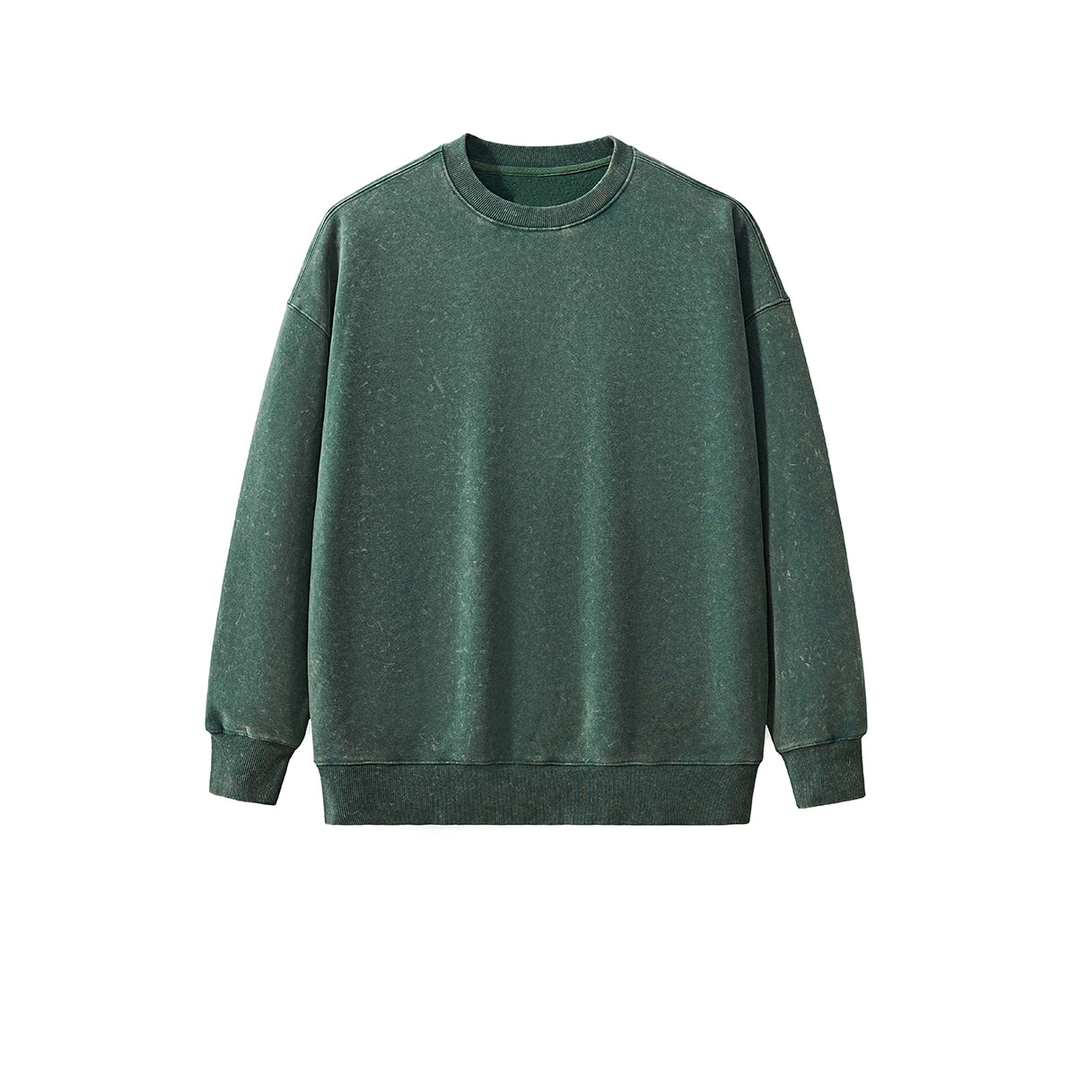 Oversized Stone Wash Fleece Sweatshirt