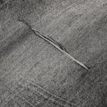 Gradient Fade Knee-Ripped Baggy Jeans