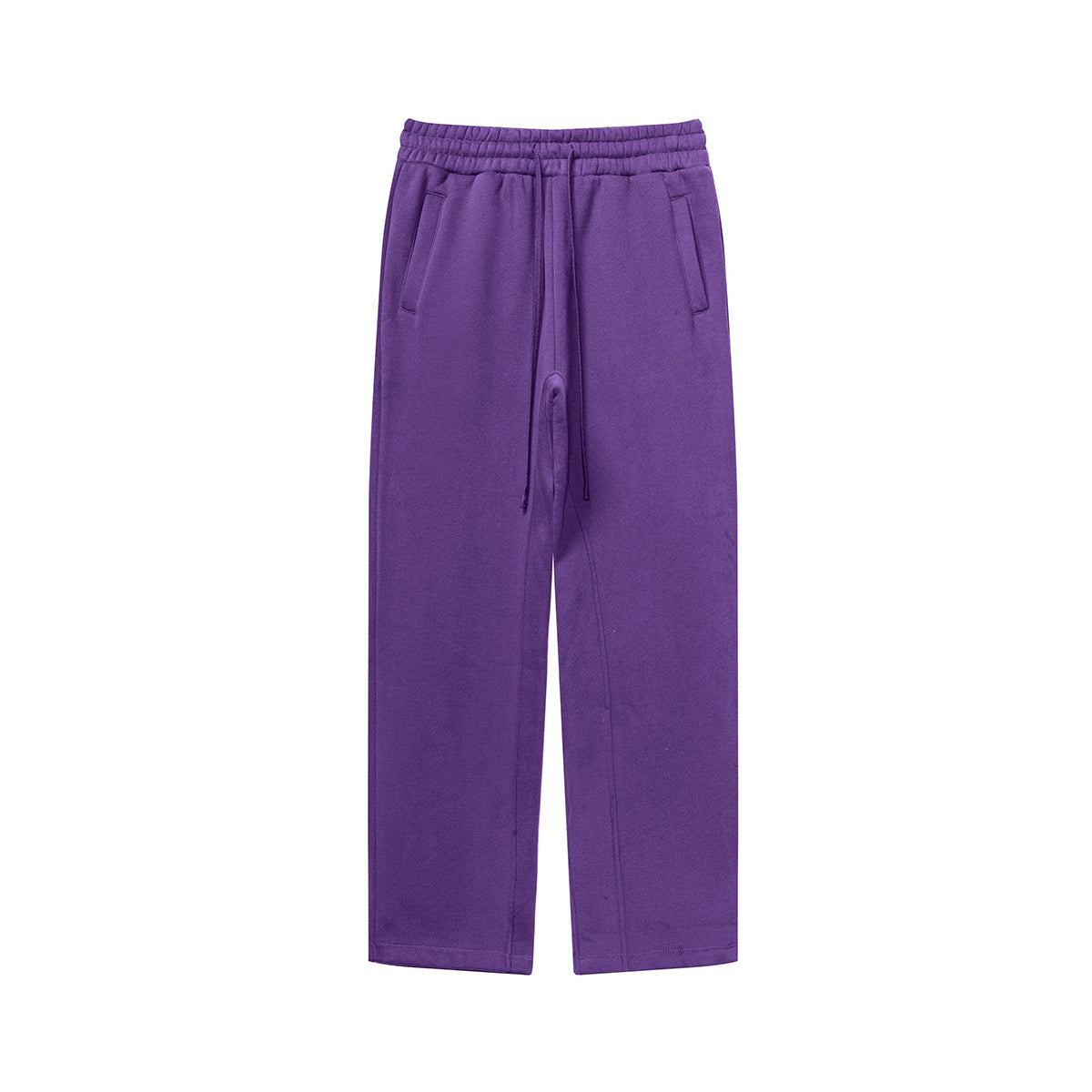 Solid Color Plush Lining Sweatpants-INNBLAC Fashion Apparel