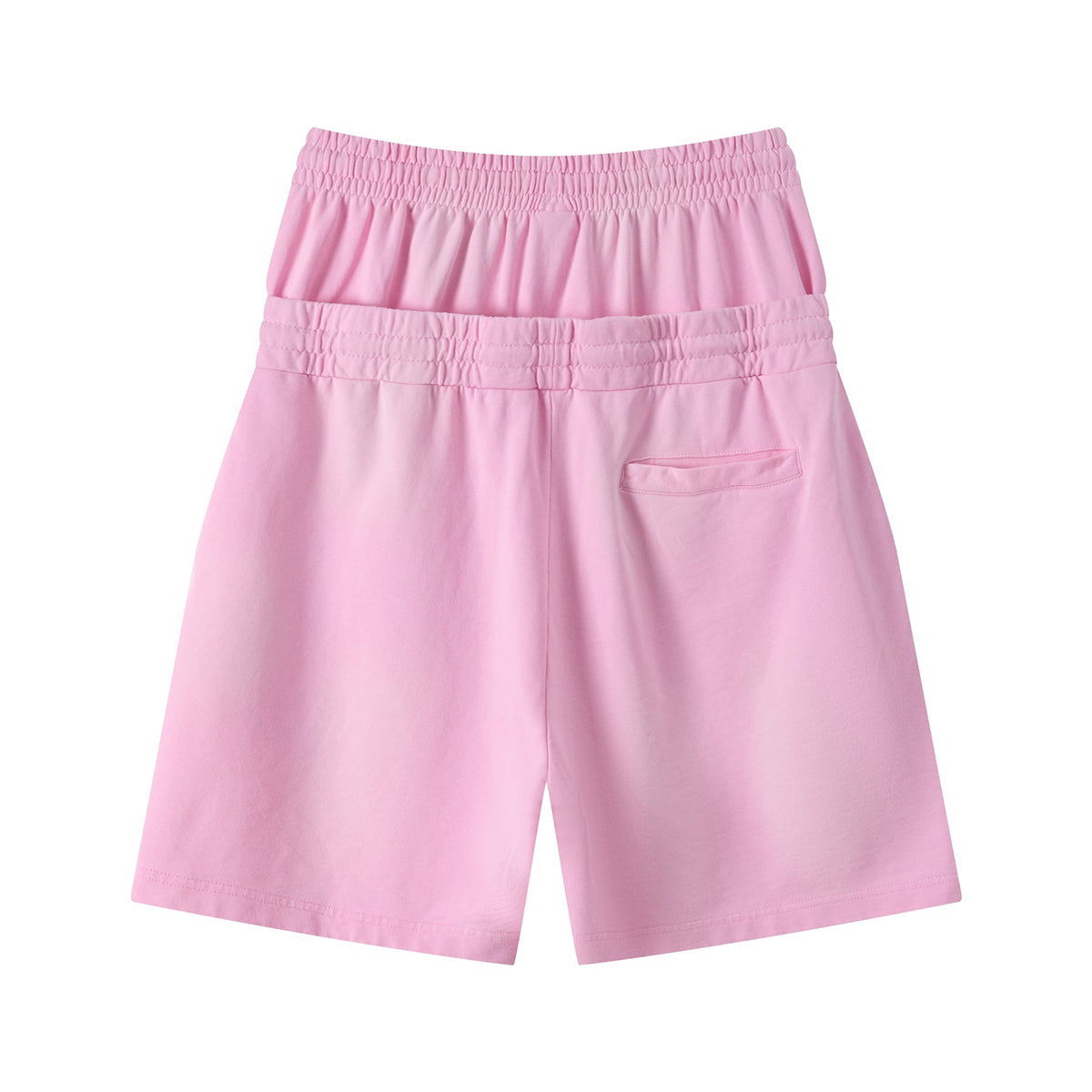 Casual Drawstring Double Waistband Shorts