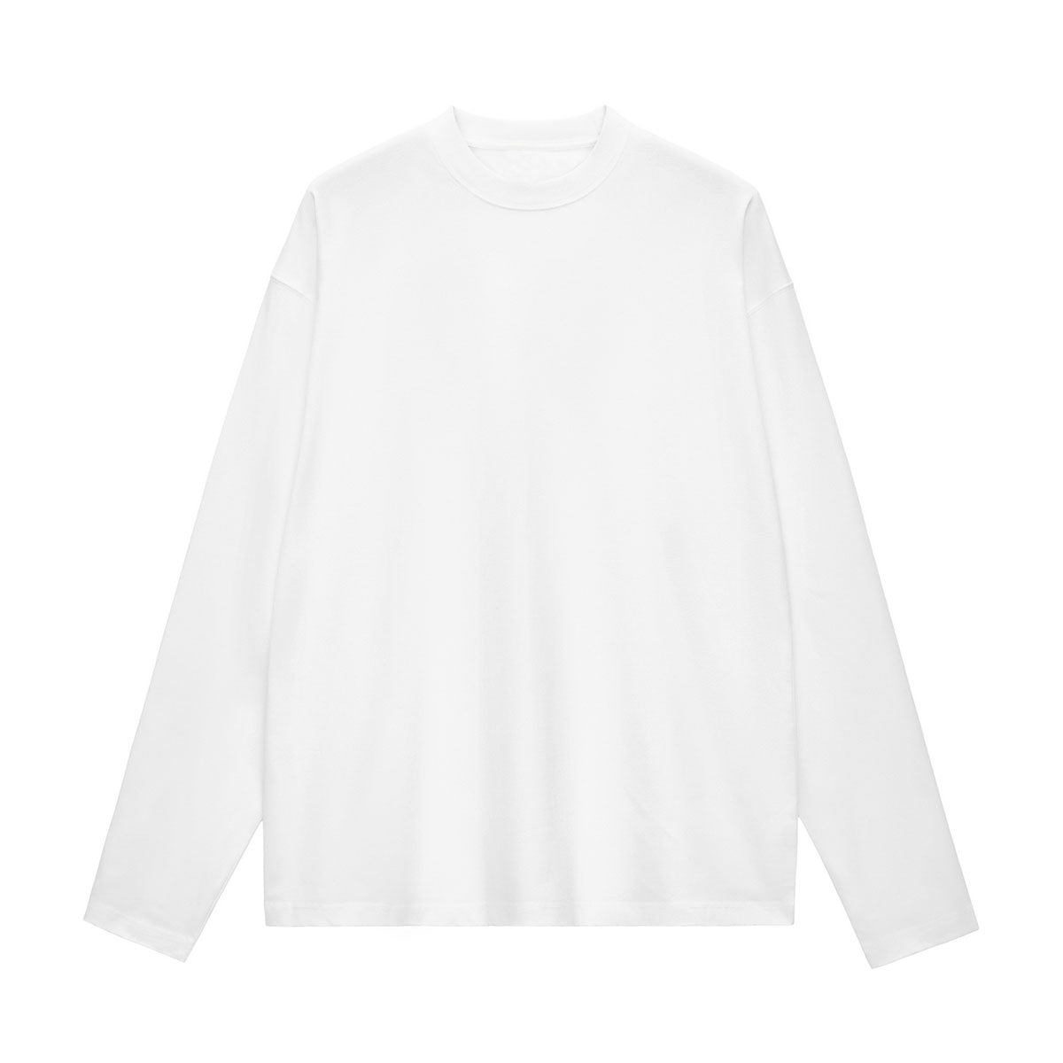 Solid Long-Sleeve Cotton T-Shirt 270gsm