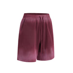 Ombre Color Drawstring Casual Lounge Elastic Waist Shorts