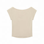 Solid Slim Fit Cropped Hot Girl Tee
