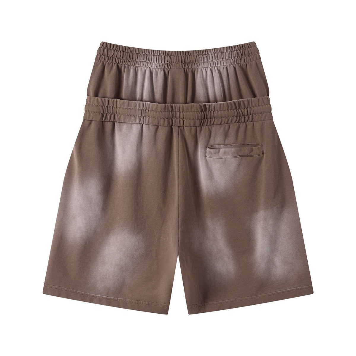 Casual Drawstring Double Waistband Shorts