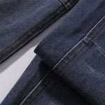 Front Pocket Embroidered Washed Wide Leg Jeans