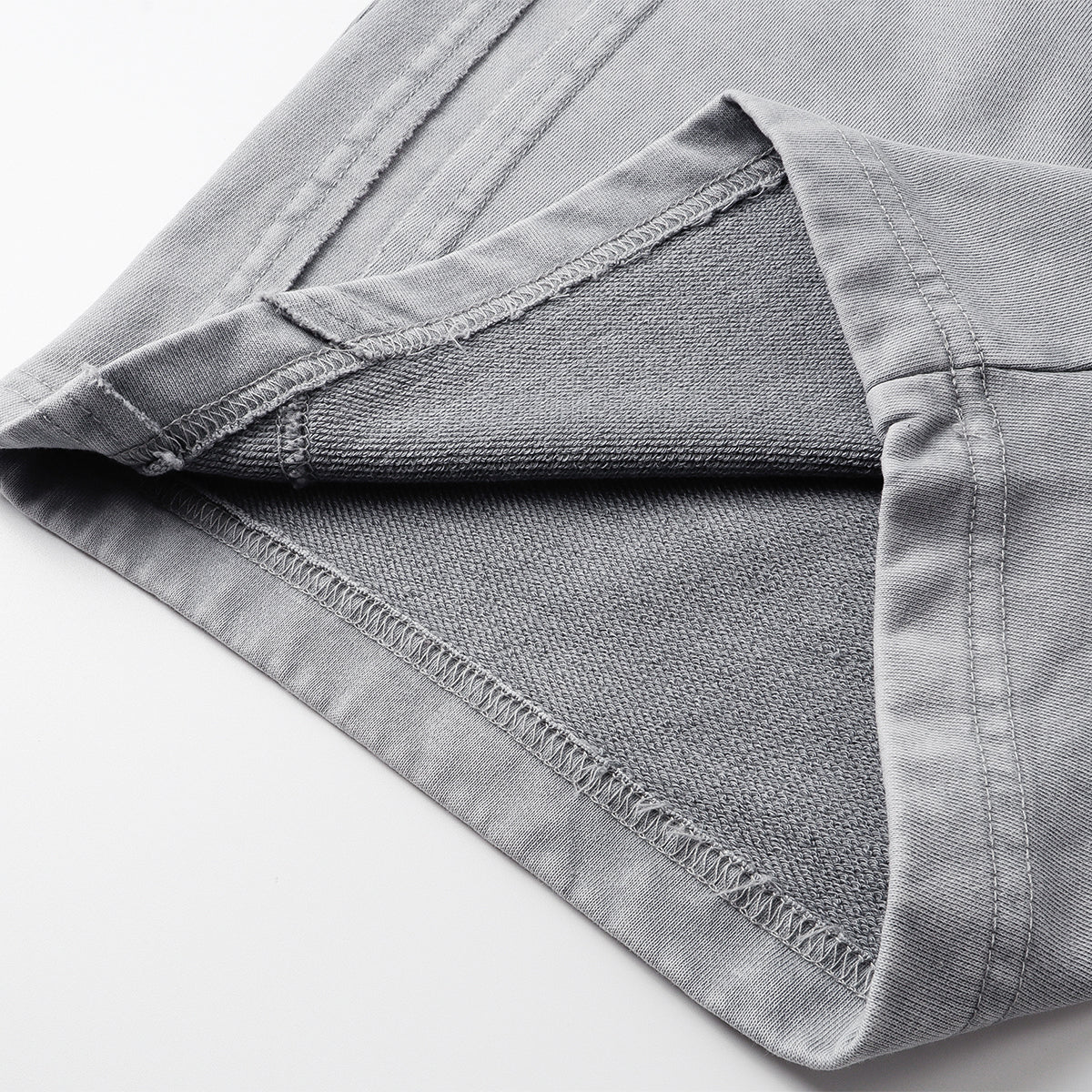 Distressed Patchwork Raw Edge Shorts