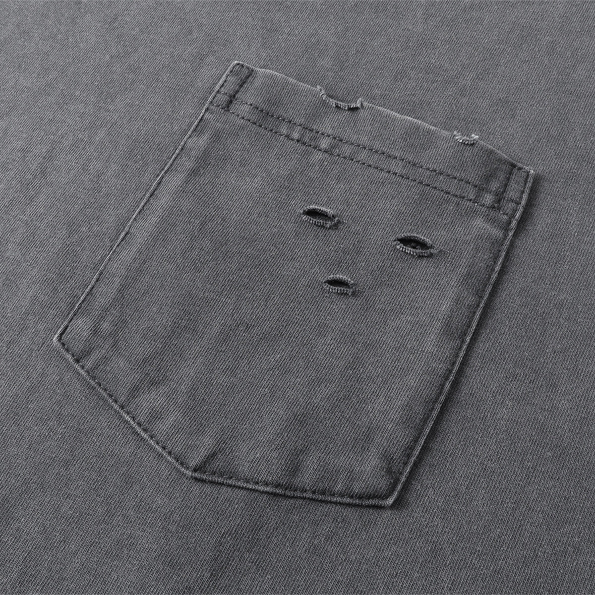 Utility Pocket Distressed Washed Oversized Street Tee