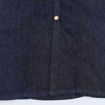 Decorative Button Strappy Denim Maxi Dress