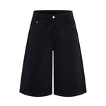 Retro Washed Baggy Straight-Leg Bermuda Shorts