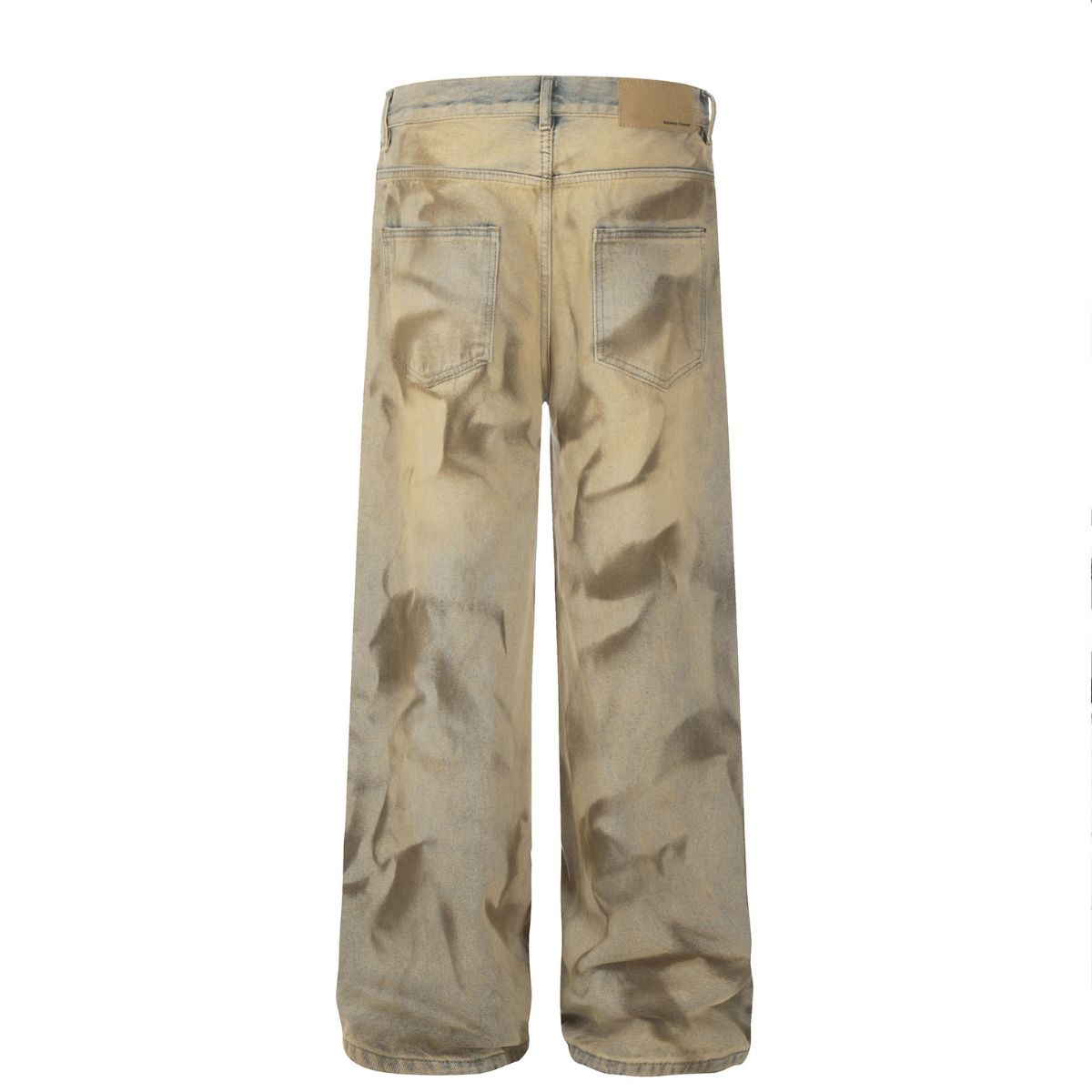 Smoke Rise Smudge Wash Wide Leg Jeans