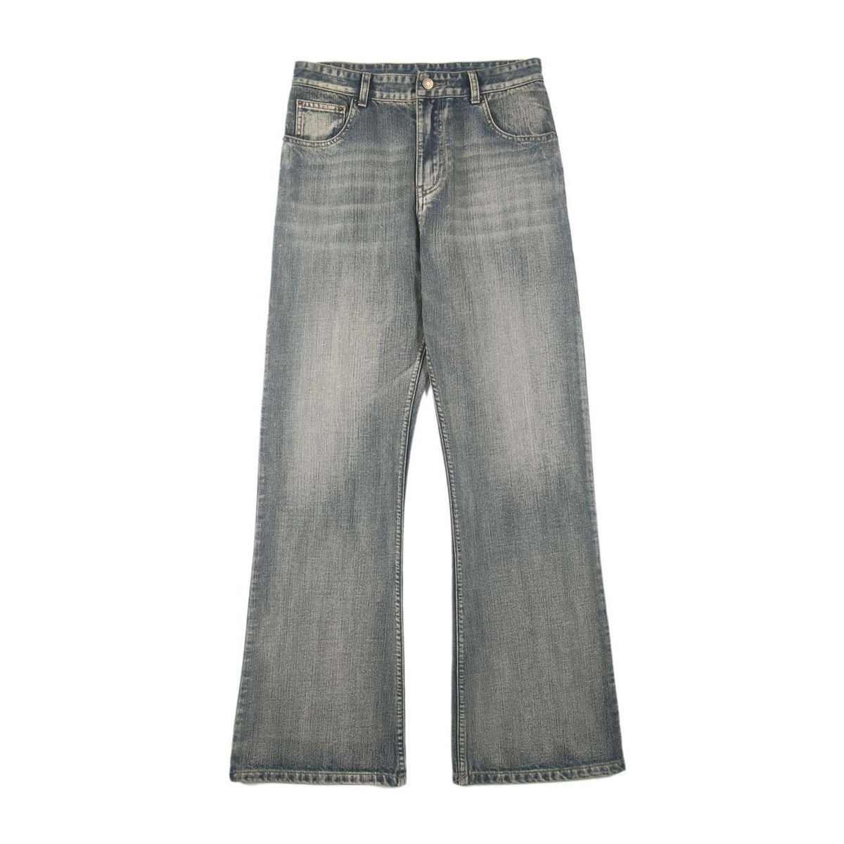 Vintage Whiskers Bootcut Jeans-INNBLAC Fashion Apparel