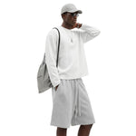 260G Waffle Knit Boxy Long Sleeve Tee