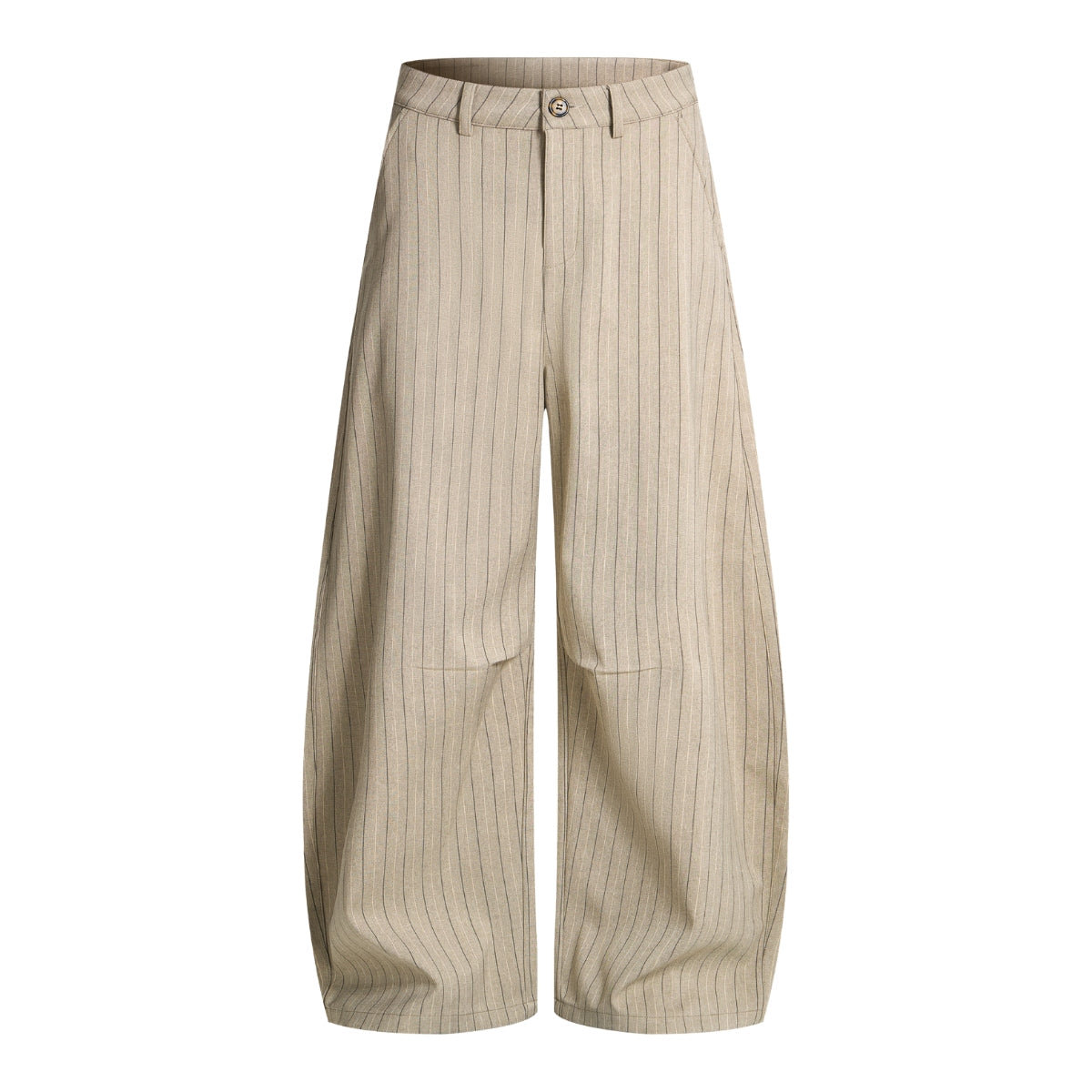 Vintage Pinstripe Baggy Wide-Leg Trousers