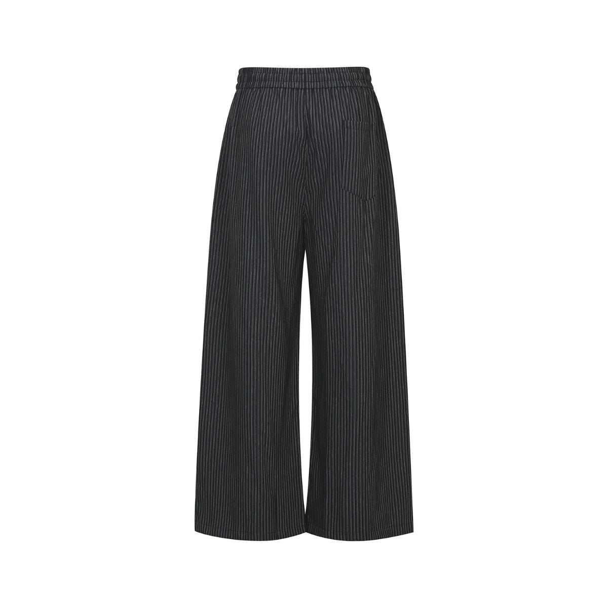 Vintage Striped Wide Leg Suit Trousers