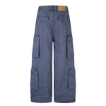 Vintage Multi-Pocket Wide Leg Cargo Pants
