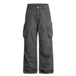 Relaxed Fit Tactical Cargo Zipper Pants
