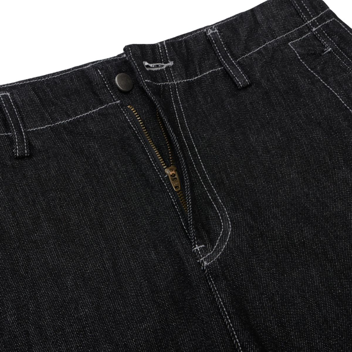 High-Waist A-Line Denim Cropped Shorts